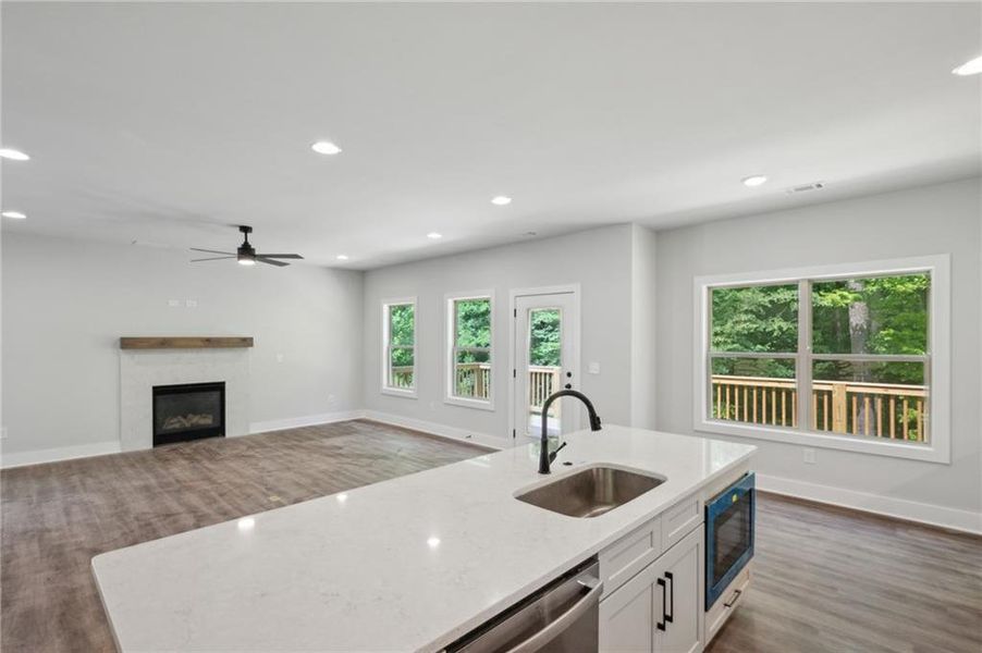 Furnished interior view inside a new home in , Atlanta (Image 8).
