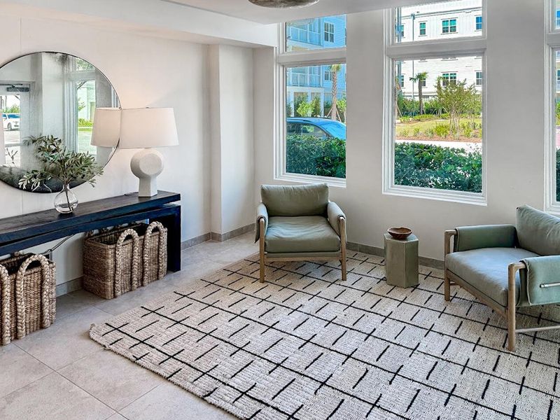 Furnished interior view inside a new home in , Charleston (Image 40).