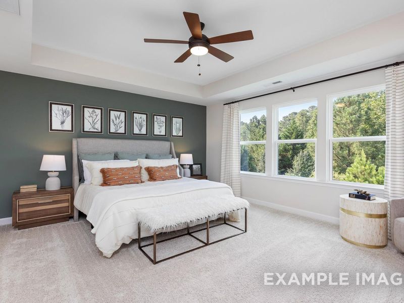 Representative furnished interior of a home built from the The Willow B by Davidson Homes LLC in Retreat at North Main, Lillington (Image 15).