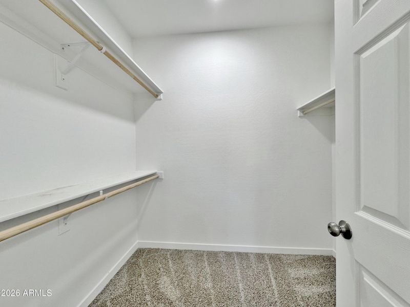 Master walk in closet