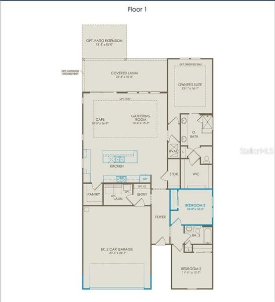 2D floor plan layout of this home in Lakeview Estates, Palm Coast, FL (Image 4). 2D floor plan layout of this home in Lakeview Estates, Palm Coast, FL (Image 4).