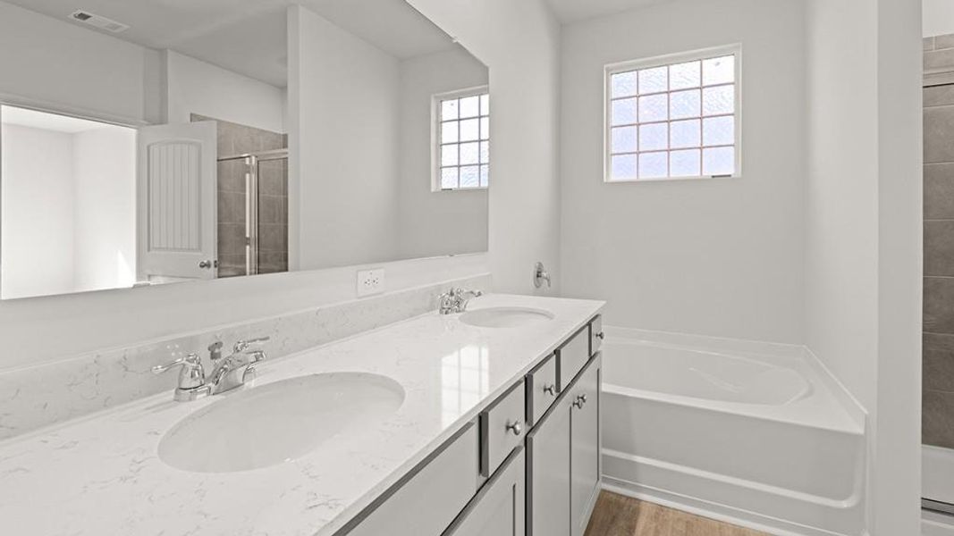 Furnished interior view inside a new home in Hamptons at Riverwood South, Dallas (Image 9).