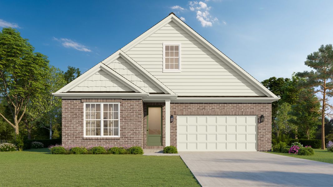 Representative exterior photo of a completed home built from the Erindale by Grant & Co in Union Depot, Bartlett, TN (Image 1). Representative exterior photo of a completed home built from the Erindale by Grant & Co in Union Depot, Bartlett, TN (Image 1).