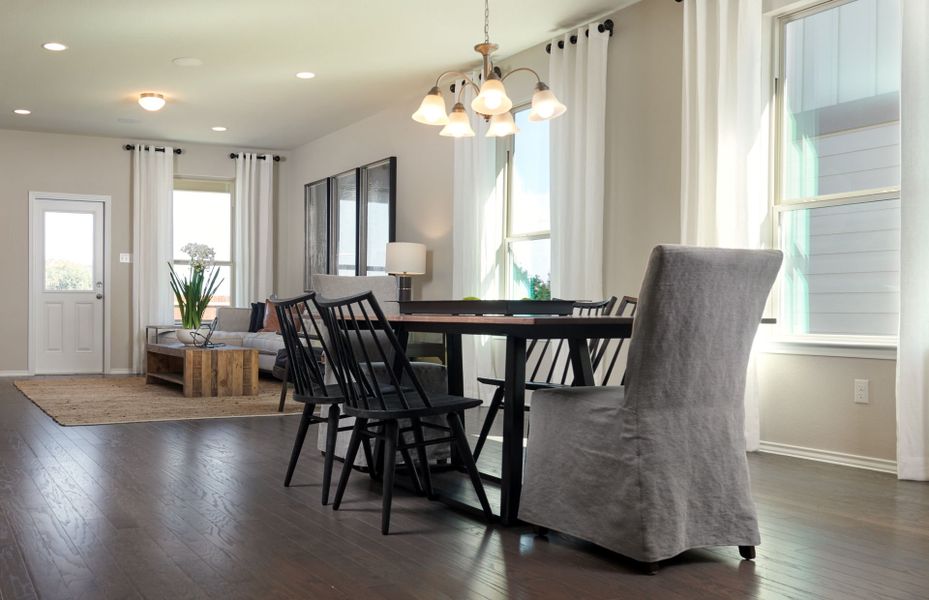 Dining space just off the kitchen and great room Dining space just off the kitchen and great room