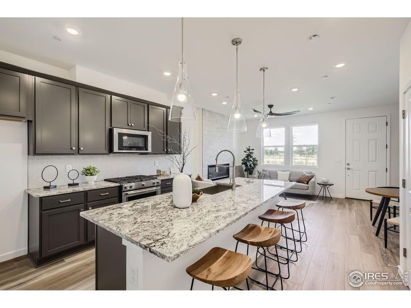 Furnished interior view inside a new home in Mountain Brook, Longmont (Image 12).