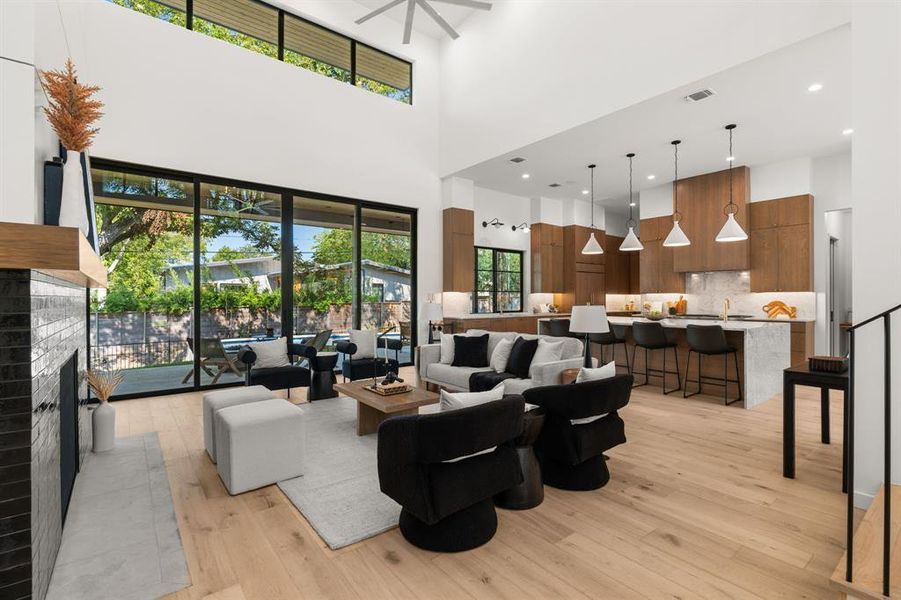 Oversized Ram steel doors bring the outside living in.