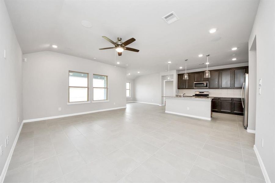 Furnished interior view inside a new home in Sweetgrass Village, Crosby (Image 10).