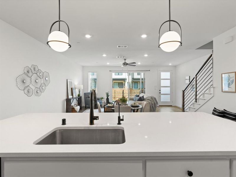 Furnished interior view inside a new home in , Prosper (Image 16).