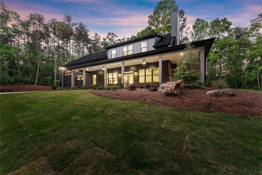 Exterior details and patio area of a home in , Clarkesville (Image 27).