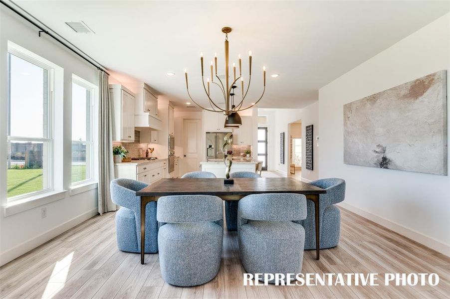 You'll find homes designed for entertaining at Painted Tree South!  REPRESENTATIVE PHOTO