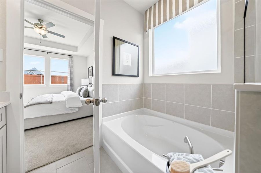 Furnished interior view inside a new home in Parks at Foster Crossing, Anna (Image 28).