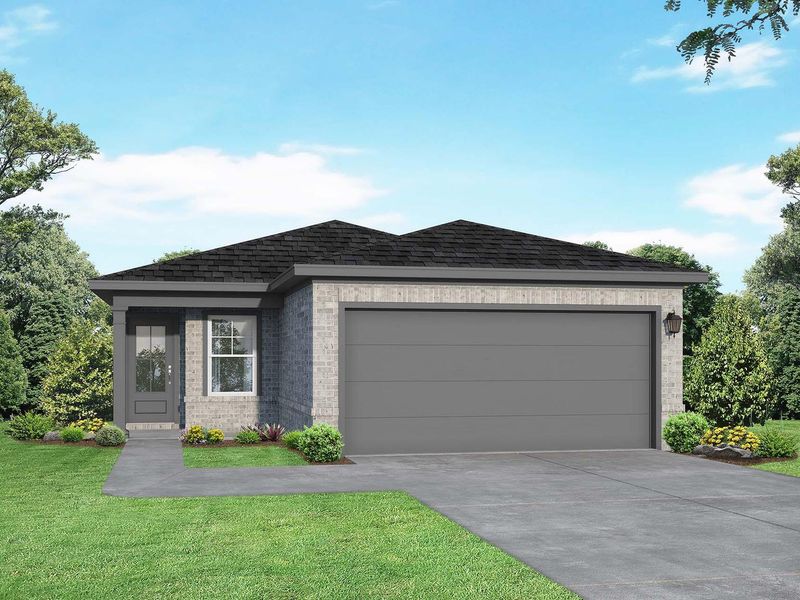 Representative exterior photo of a completed home built from the The Colorado F by Davidson Homes LLC in Emberly, Beasley, TX (Image 5).