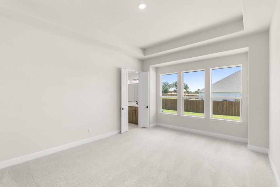 Spacious, unfurnished interior of a new home in Mockingbird Hills - Premiere Series, Joshua (Image 17). Spacious, unfurnished interior of a new home in Mockingbird Hills - Premiere Series, Joshua (Image 17).