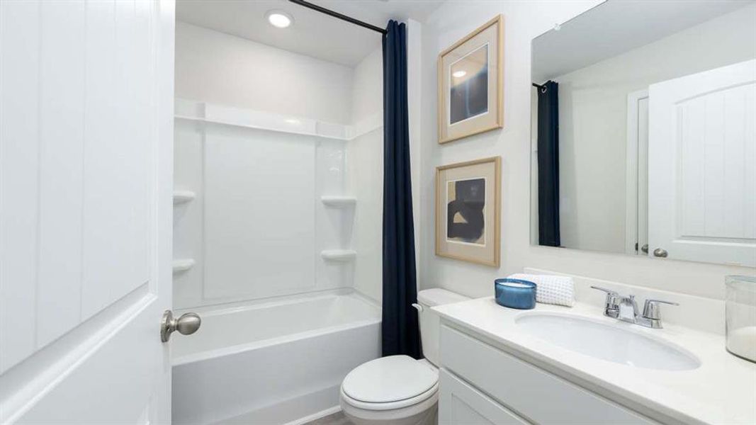 Furnished interior view inside a new home in Townes at Asbury, Hapeville (Image 11).