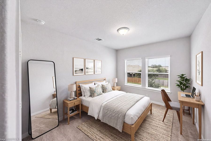 Furnished interior view inside a new home in Davis Ranch 60', San Antonio (Image 21).