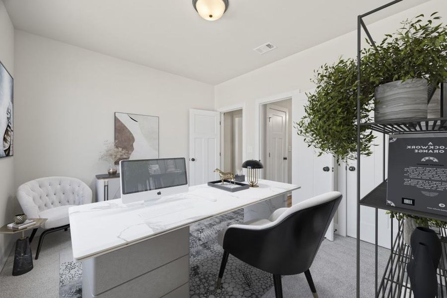 Furnished interior view inside a new home in , Hartwell (Image 15).