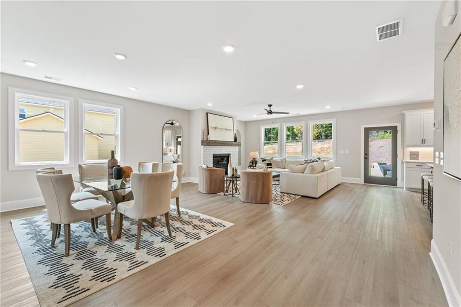 Furnished interior view inside a new home in Oak Valley Estates, Marietta (Image 8).
