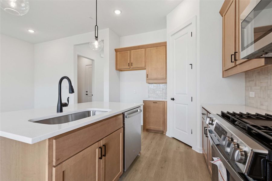 Furnished interior view inside a new home in Estancia West, Manchaca (Image 8). Furnished interior view inside a new home in Estancia West, Manchaca (Image 8).