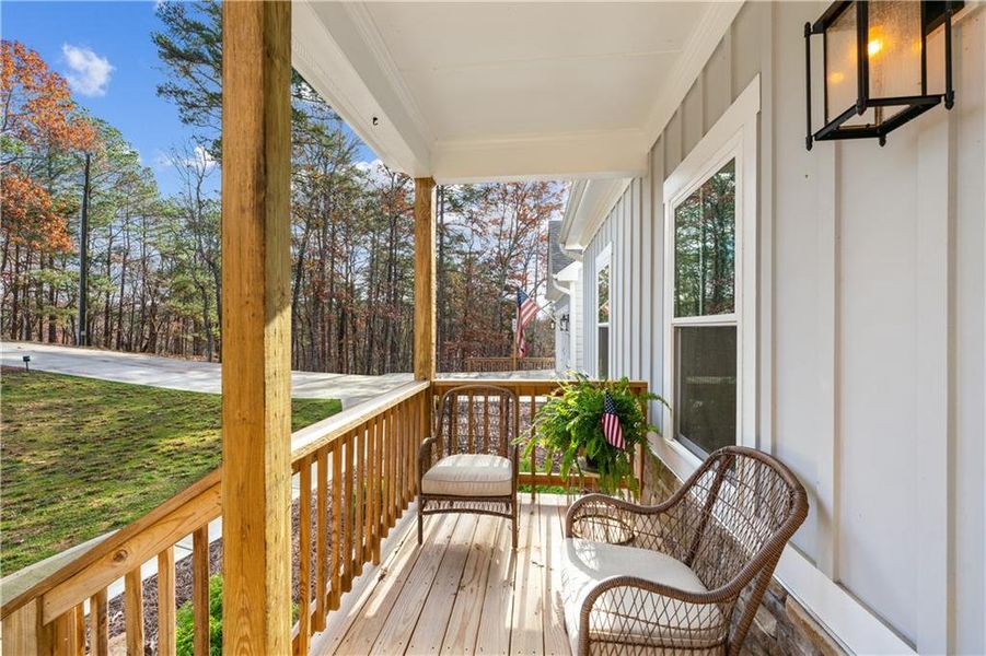 Exterior details and patio area of a home in , Waleska (Image 26).