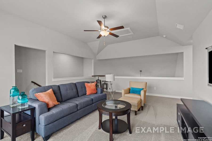 Furnished interior view inside a new home in Hannah Heights, Seguin (Image 6).