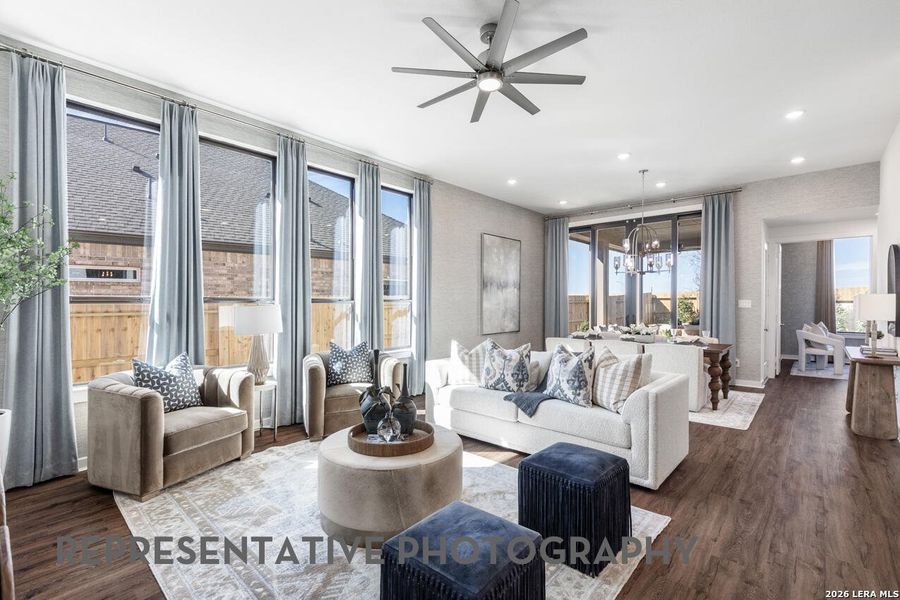 Furnished interior view inside a new home in Mayfair, New Braunfels (Image 44). Furnished interior view inside a new home in Mayfair, New Braunfels (Image 44).