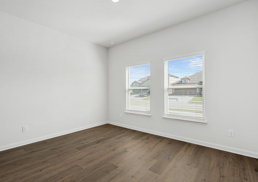 The secondary bedrooms are a great space for for children's bedrooms and guest rooms.