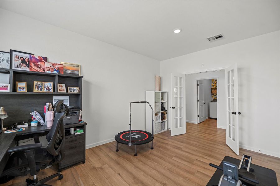 Furnished interior view inside a new home in The Trails, New Caney (Image 31). Furnished interior view inside a new home in The Trails, New Caney (Image 31).