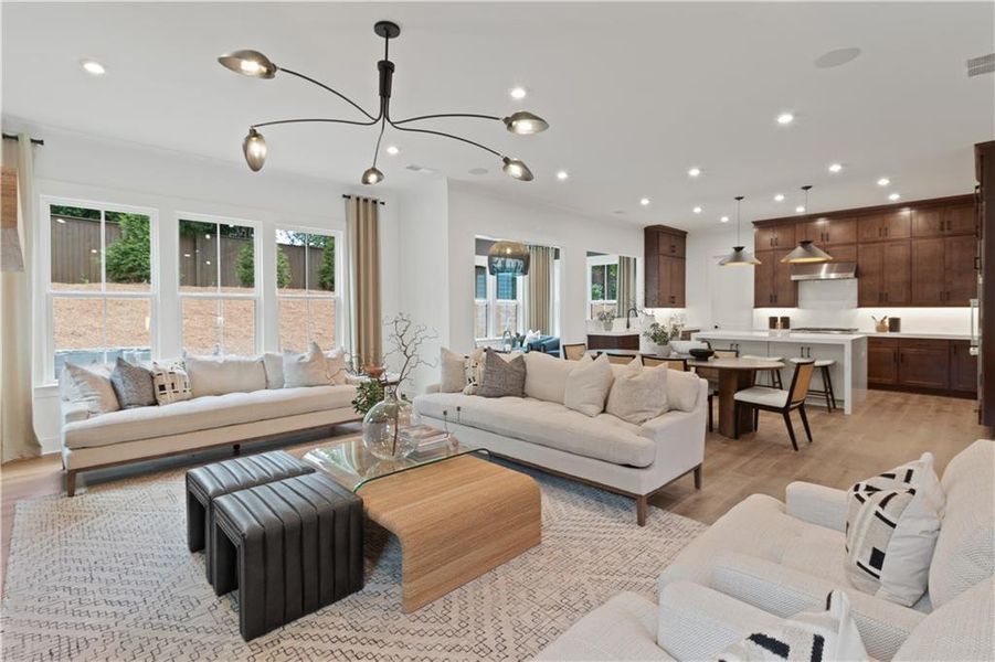 Furnished interior view inside a new home in Silverwood, Cumming (Image 17).