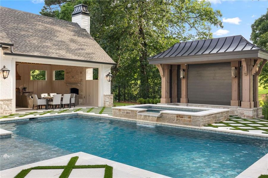 Exterior details and patio area of a home in , Canton (Image 44).
