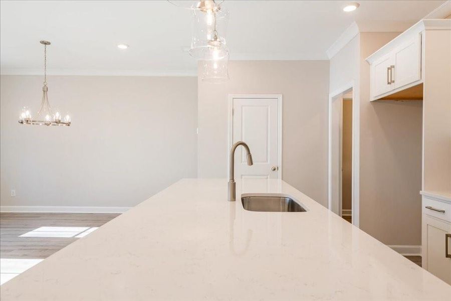 Furnished interior view inside a new home in Bluffs at Bells Ferry, Marietta (Image 10).