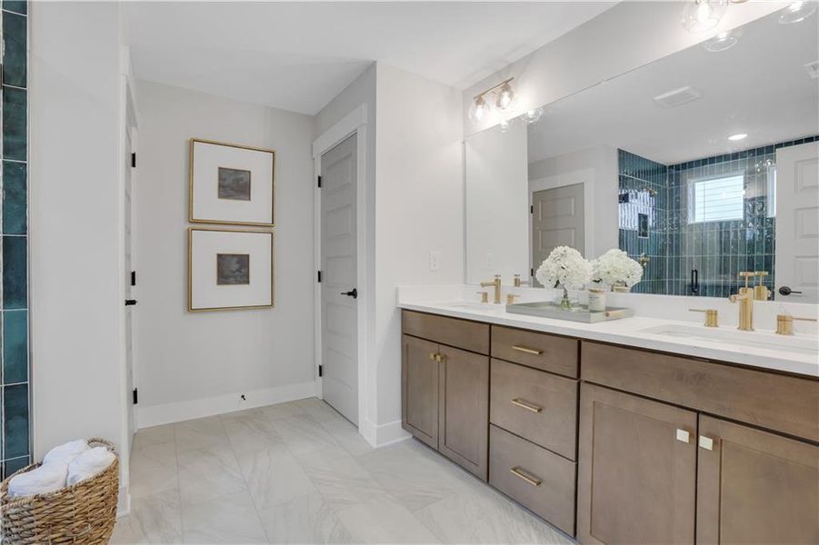 Furnished interior view inside a new home in Villas at Dawsonville, Dawsonville (Image 39).