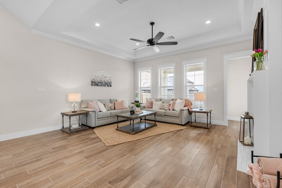 Representative furnished interior of a home built from the The Courtney by Reece Homes in Oakmont, Bryan (Image 25).