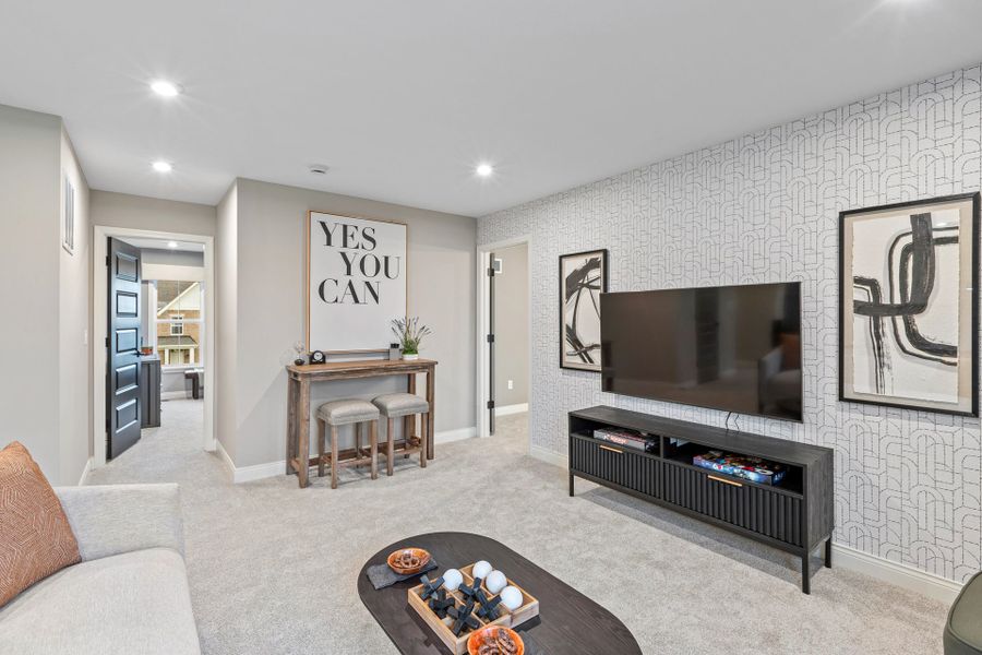 Representative furnished interior of a home built from the Wyatt by Fischer Homes in Twin Lakes, Hoschton (Image 44).