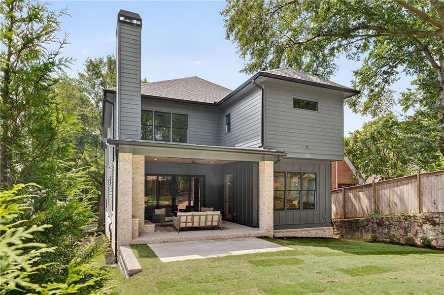Front exterior of a new home in , Atlanta, GA, highlighting curb appeal (Image 24).