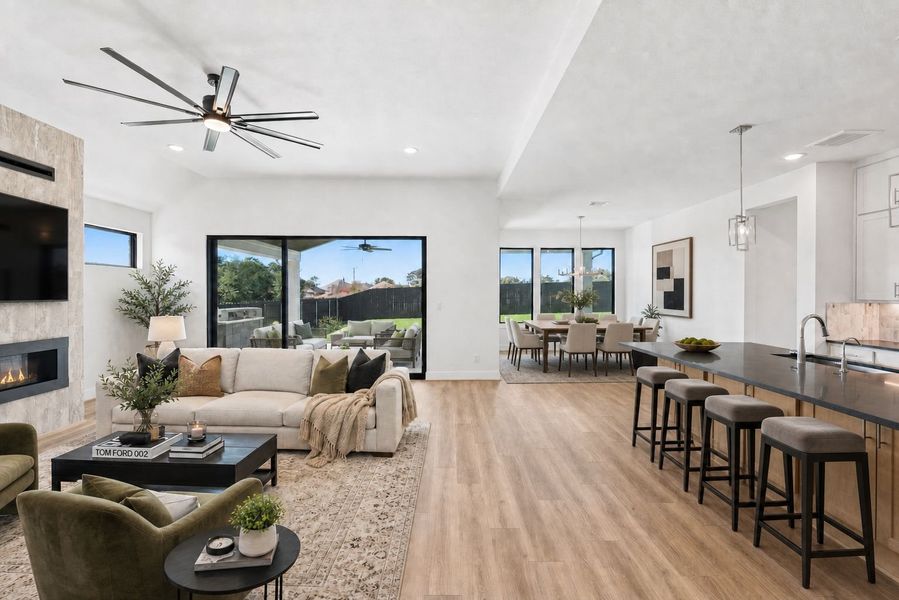 Furnished interior view inside a new home in Riverstone, Georgetown (Image 6).