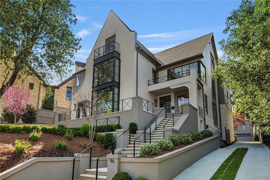 Front exterior of a new home in , Atlanta, GA, highlighting curb appeal (Image 24).