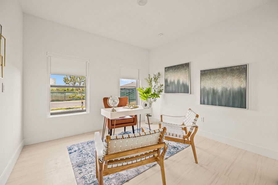 Representative furnished interior of a home built from the Model 1 M-2 by Onx Homes in On Villa Pass, Mascotte (Image 24).