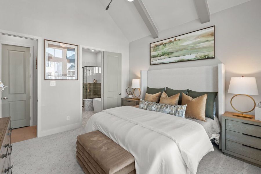 Representative furnished interior of a home built from the Calero by Landon Homes in Fields - East Village, Frisco (Image 15). Representative furnished interior of a home built from the Calero by Landon Homes in Fields - East Village, Frisco (Image 15).