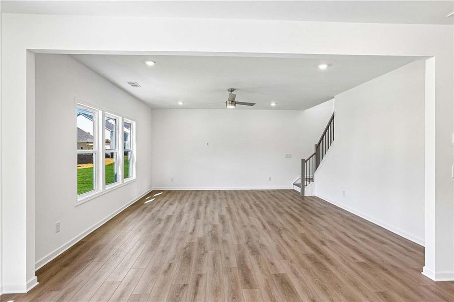 Spacious, unfurnished interior of a new home in Eastlyn Crossing, Flowery Branch (Image 20).