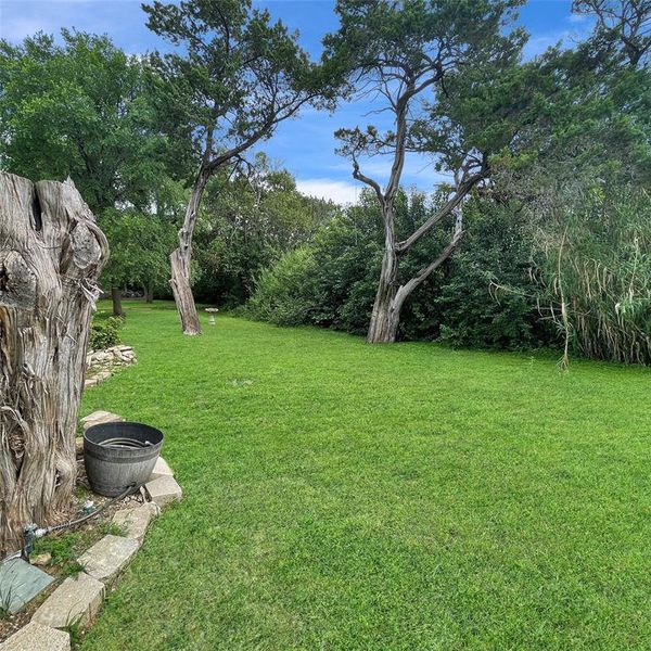 Backs up to Corp property