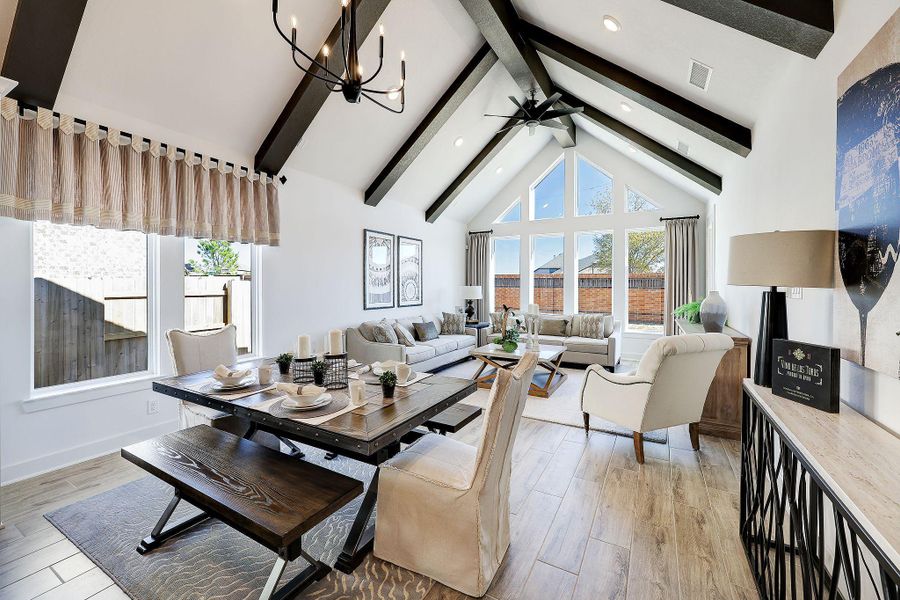 Furnished interior view inside a new home in Parmer Ranch, Georgetown (Image 8). Furnished interior view inside a new home in Parmer Ranch, Georgetown (Image 8).