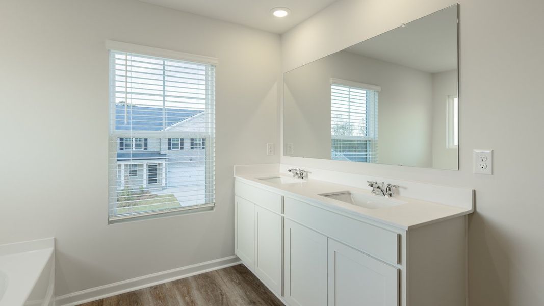Furnished interior view inside a new home in Brooks Station, Dacula (Image 10). Furnished interior view inside a new home in Brooks Station, Dacula (Image 10).