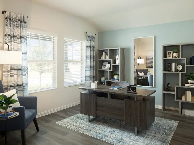 Furnished interior view inside a new home in Westmoor, Sherman (Image 7). Furnished interior view inside a new home in Westmoor, Sherman (Image 7).