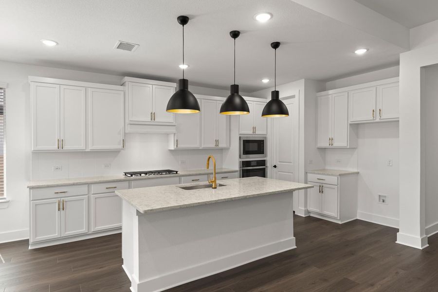 Furnished interior view inside a new home in Painted Tree, McKinney (Image 8).