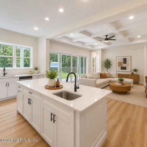 Furnished interior view inside a new home in , Yulee (Image 9).