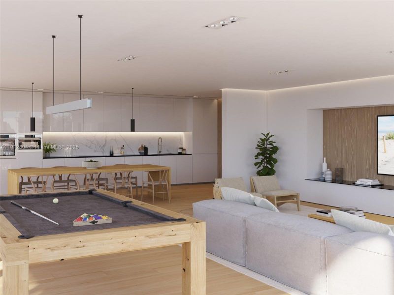 Furnished interior view inside a new home in 9900 West, Bay Harbor Islands (Image 7).