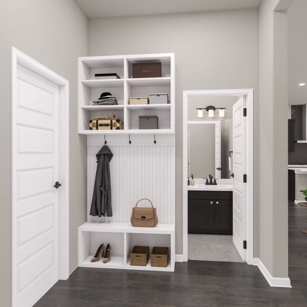 Representative furnished interior of a home built from the Rosedale by Tri Pointe Homes in Lariat, Liberty Hill (Image 24).