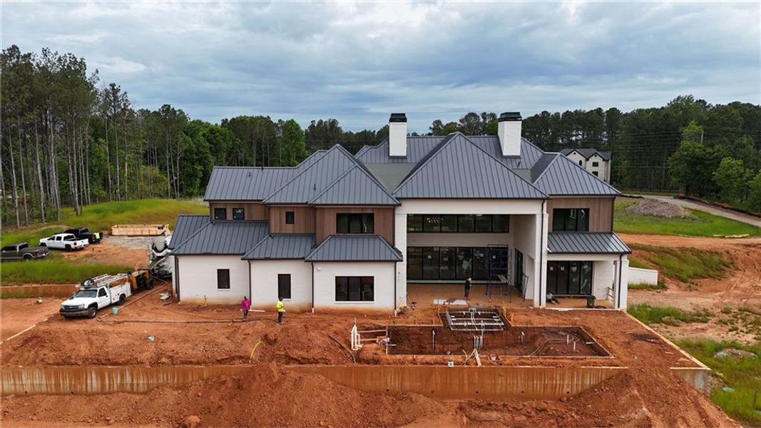 In-progress construction of a new home in , Milton, GA (Image 11).