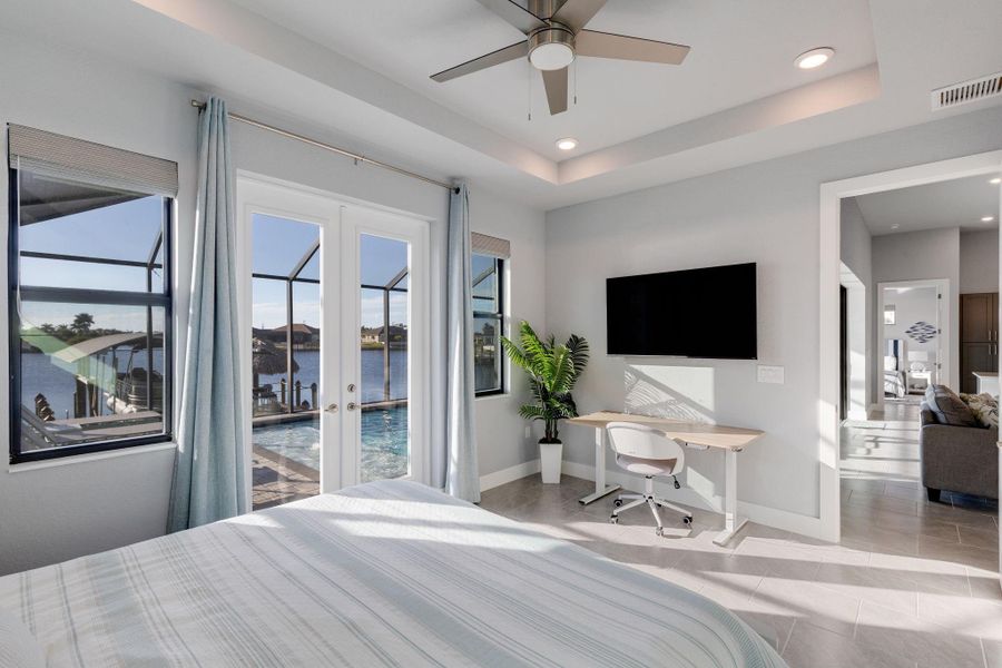 Furnished interior view inside a new home in , Cape Coral (Image 13). Furnished interior view inside a new home in , Cape Coral (Image 13).