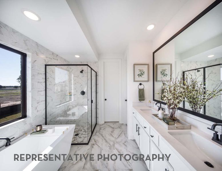 Furnished interior view inside a new home in Santa Rita Ranch, Liberty Hill (Image 8).
